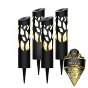 KODA Solar Rose Petal Bollard Light (4-pack)