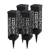 KODA Solar Mosaic Square Bollard Light (4-pack)