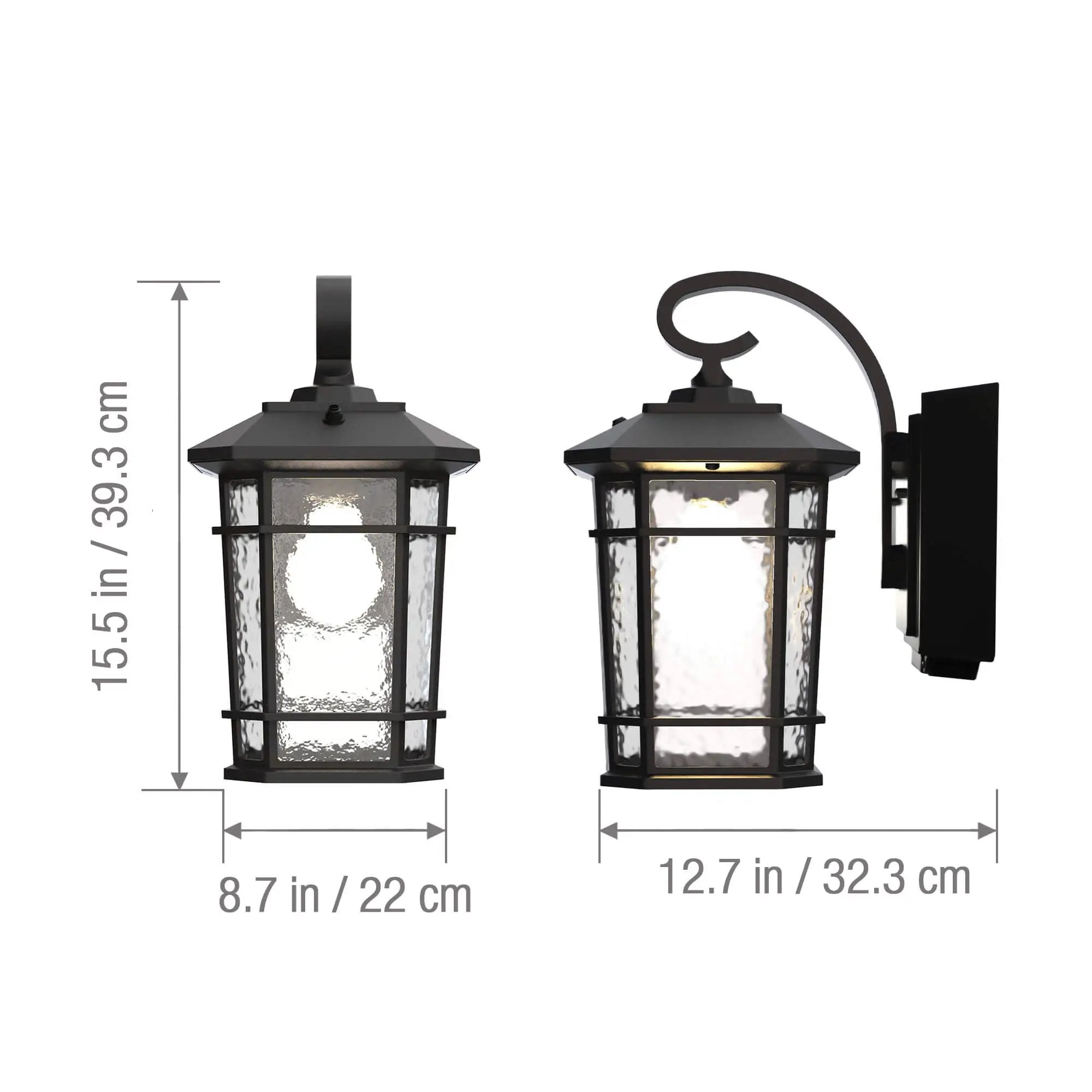 Koda - KODA Williams Outdoor LED Wall Lantern With Power Outlet