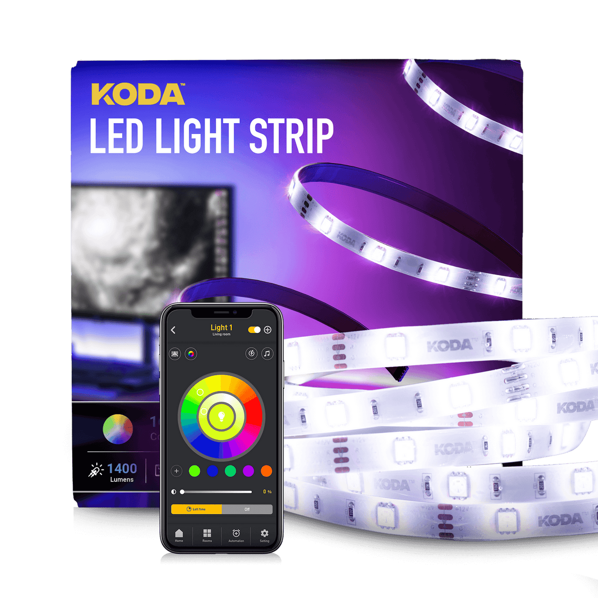 Nietje Egypte software KODA LED Light Strip with App Control Indoor Only
