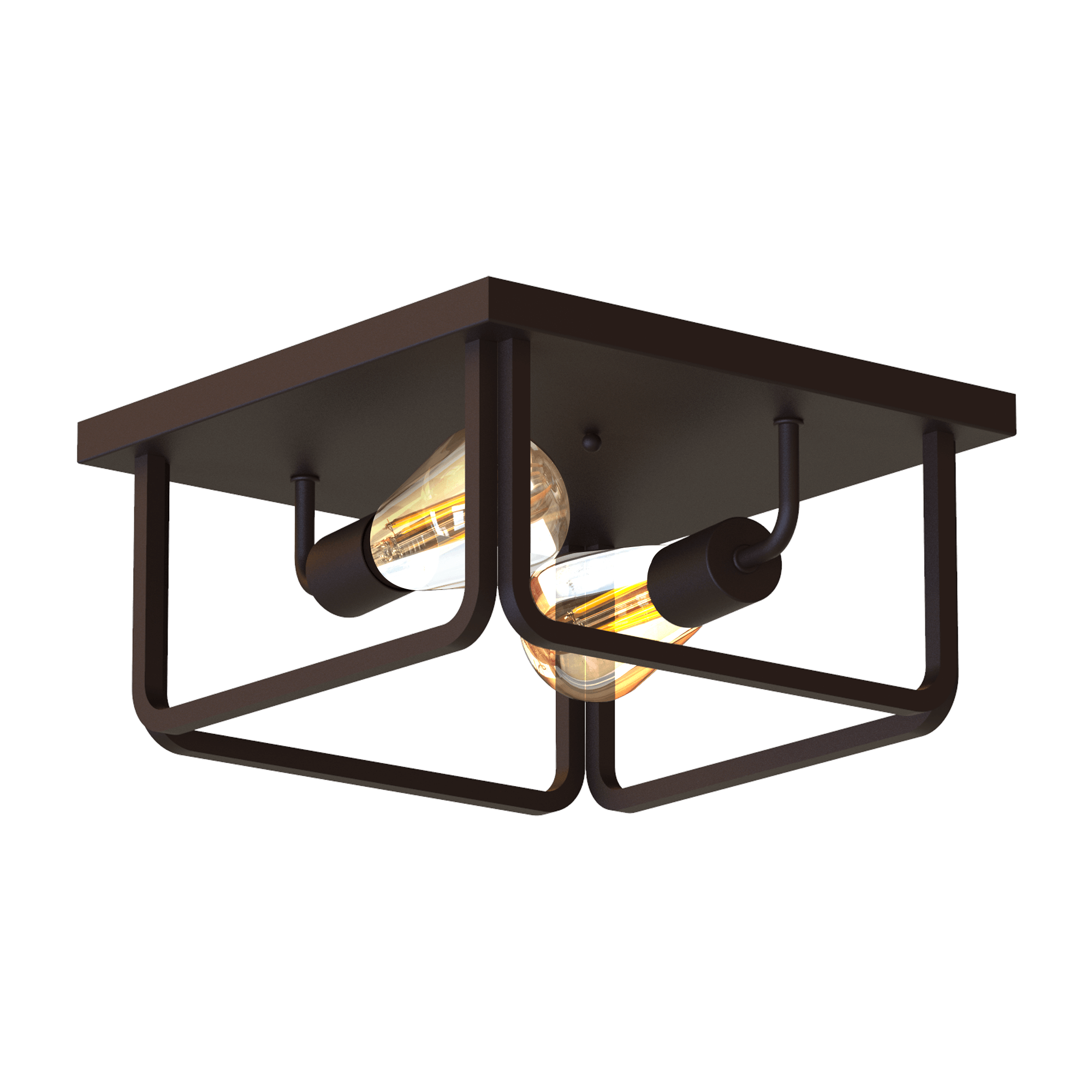 Koda - KODA Fulton Essential 2-Light Flush Ceiling Light