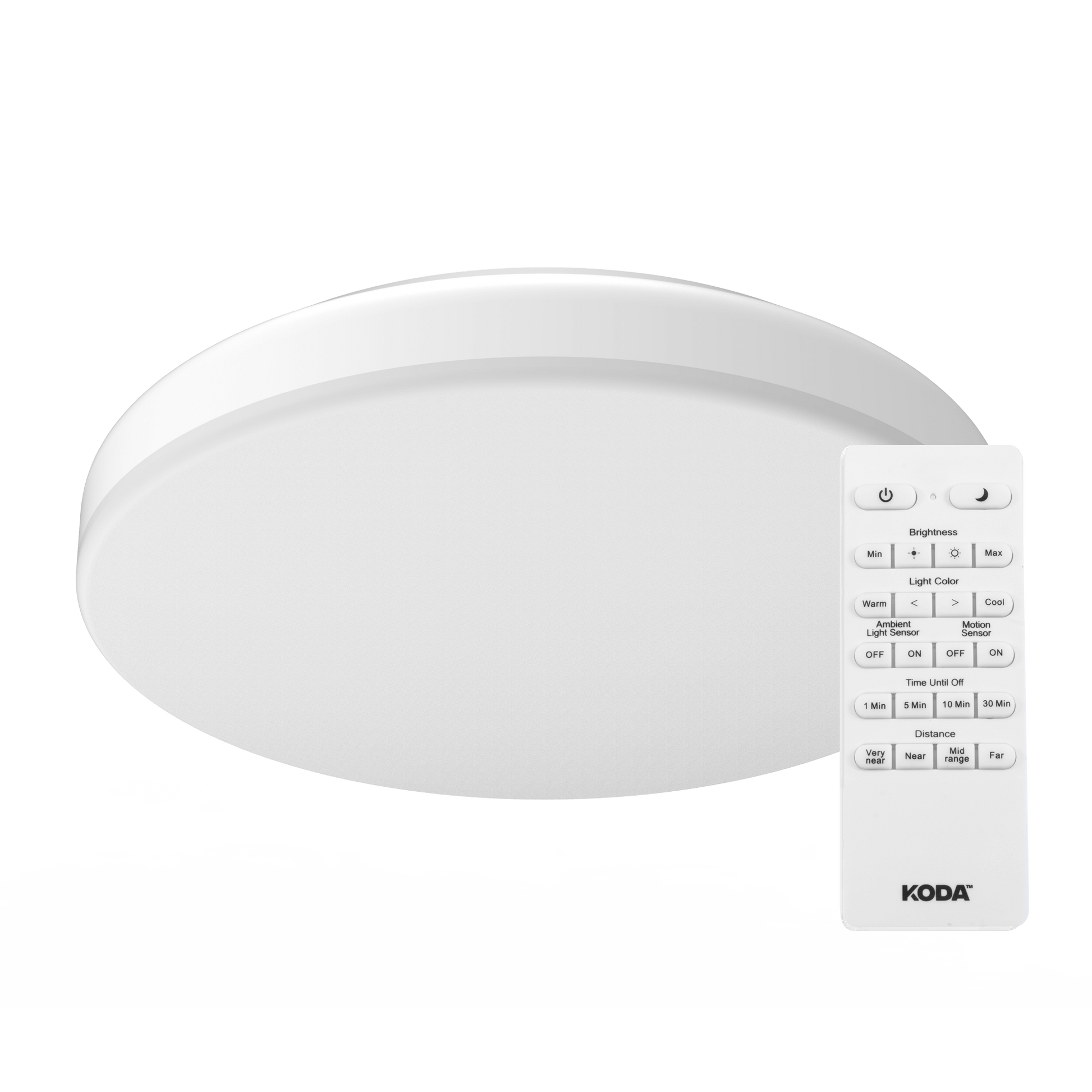 Koda - KODA 14" LED Ceiling Light with Motion Sensor and Adjustable Color