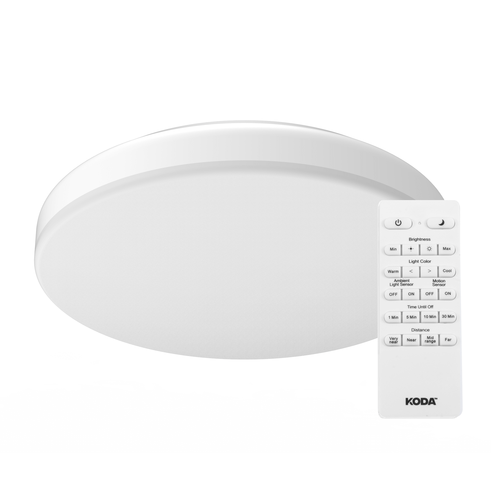 Koda - KODA 14" LED Ceiling Light with Motion Sensor and Adjustable Color