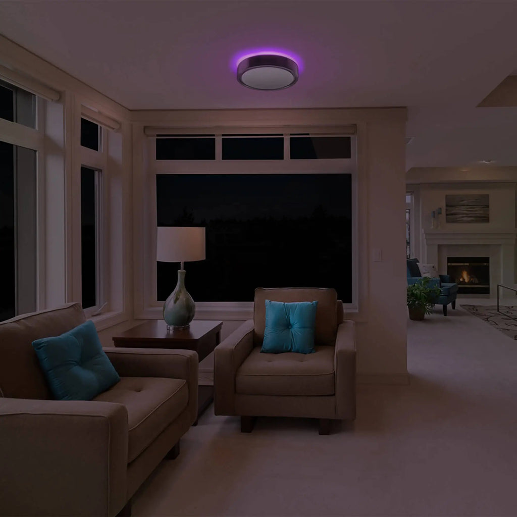 14" Mood Lighting Ceiling Light With Remote & Motion Sensor |